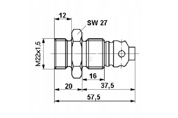 Check valve M22 x 1 5 4340210000 Wabco Part manufacturer Wabco