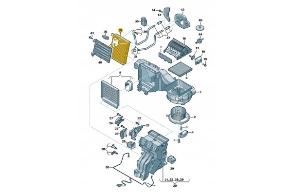 HEAT EXCHANGER VAG OE 5Q0819031A NEW ORIGINAL Part manufacturer Skoda OE