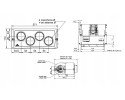Universal water heater 24V 6KW 4 x D45 Product weight with unit packaging 2 5 kg