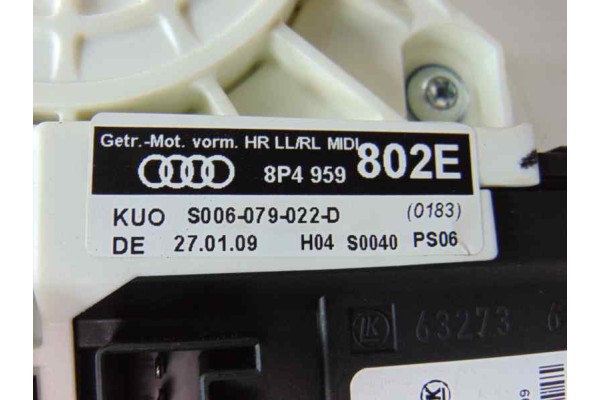 8P4959802E ELEVALUNAS TRASERO DERECHO AUDI A3 SPORTBACK (8PA) 1.9 TDI Attraction 2009 8P4959802E 178631 AUDI - 10