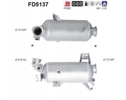 SOLID PARTICLE FILTER DPF VW T5 T6 2 0TDI EURO 5 ASCFD5137
