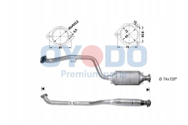 CATALYTIC CONVERTER MERCEDES OYO Part manufacturer Oyodo