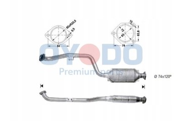 CATALYTIC CONVERTER MERCEDES OYO Part manufacturer Oyodo