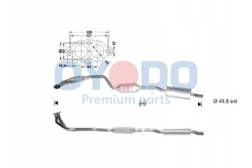 OYODO CATALYTIC CONVERTER BMW 10N0058 OYO Catalog number of the part 10N0058 OYO
