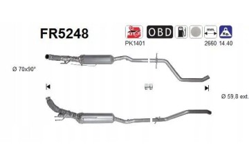 PARTICULATE FILTER FAP DPF FR5248 AS Packaging status original