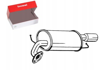 BOS171 055 Final Silencer Quality of parts according to GVO Q original with factory logo OEM OES