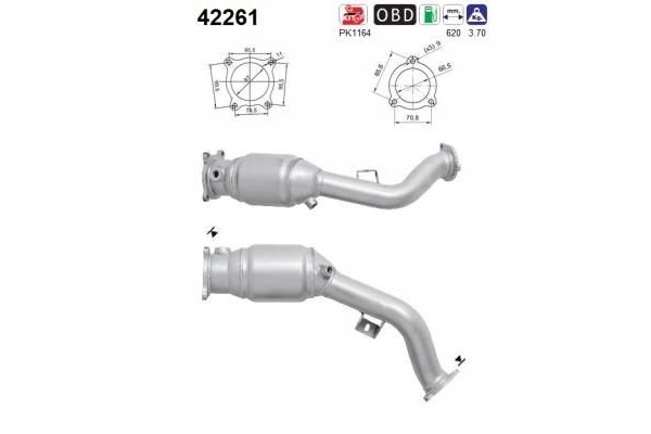 Catalytic converter Audi A4 A5 Q5 2 0 TFSI 2008 2013