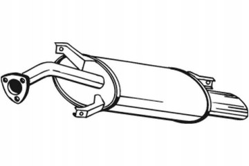 EXHAUST SYSTEM SILENCER REAR VOLVO S40 AND V40 1 9 2 COLLISION Assistant 34 Part manufacturer Bosal