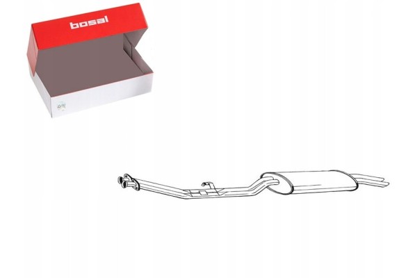 REAR EXHAUST MUFFLER BMW 3 E30 2 0 2 5 2 7 09 83 11 93 BOSAL
