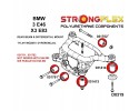 Bushes Bushing for the trolley Beams REAR BMW E46 Polyurethane Part manufacturer Strongflex