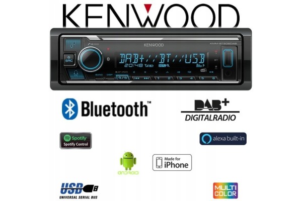 KENWOOD KMM BT506DAB BT 1 DIN RADIO MP3 USB DAB EAN GTIN 019048230003