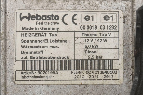 Calefactor de Estacionamiento Webasto VW Passat B6 3C0815005AR