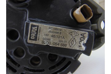8200054588  ALTERNADOR RENAULT SCENIC I (JA...) 1.9 DCI Authentique 2002 8200054588 194169 RENAULT - 4