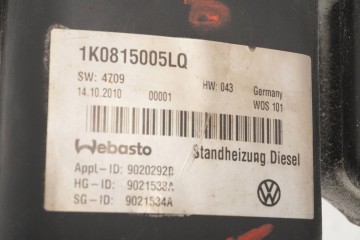 Calefactor estacionario Webasto para Skoda Octavia Mk2 1K0815005LQ 902