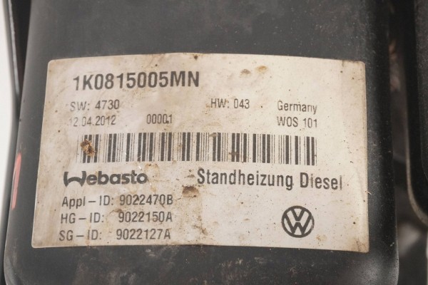 Calefactor estacionario WEBASTO para VW Caddy 1K0815005MN 9022150A
