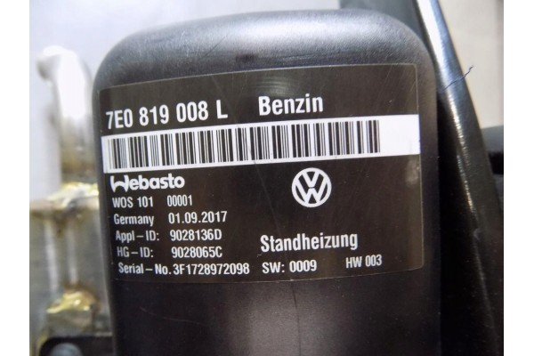 Calefacción Webasto VW Transporter T6 7E0819008L