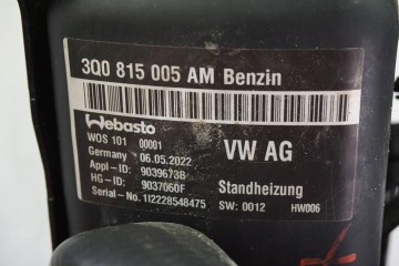 PARKING HEATER WEBASTO VW PASSAT B8 3Q0815005AM Catalog number of the part 3Q0815005AM