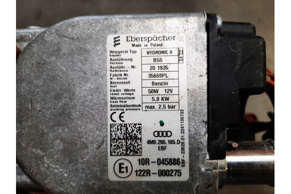 Audi Webasto 4M0265105 4K0265081M parking heater Version European