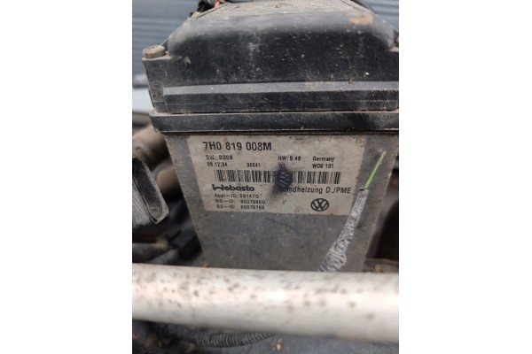 VW T5 PARKING HEATER WEBASTO HEATER 7H0819008M Catalog number of the part VW T5 OGRZEWANIE POSTOJOWE WEBASTO DOGRZEWACZ 7H081900
