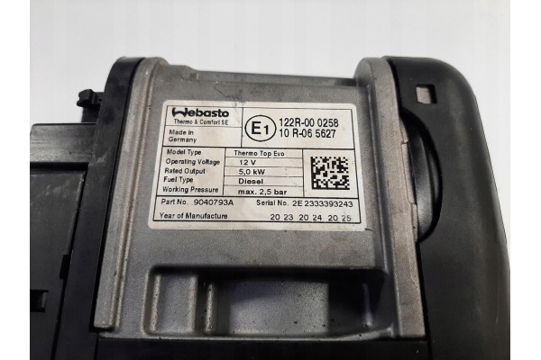VW T5 T6 WEBASTO PARKING HEATER 7LA819008D Catalog number of the part 7LA819008D