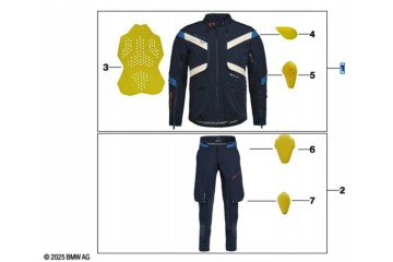Chaqueta BMW Motorrad GS Trophy GTX para hombre azul talla 50