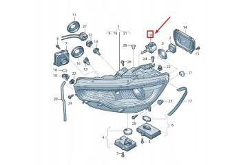 OE VAG 4G0941293 LIGHT RANGE ADJUSTMENT MOTOR AUDI A6 11 Part manufacturer Volkswagen OE