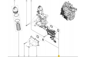 OE RENAULT OIL FILTER BASE REFRIGERANT 1 6 DCI RENAULT MERCEDES ORYG Catalog number of the part 152085078R
