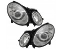 Headlight Lamp Front Lens Mercedes E class w211 211 2002 2006 set