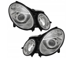 Headlight Lamp Front Lens Mercedes E class w211 211 2002 2006 set