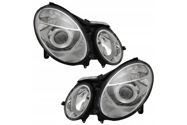 Headlight Lamp Front Lens Mercedes E class w211 211 2002 2006 set