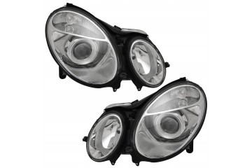 Headlight Lamp Front Lens Mercedes E class w211 211 2002 2006 set