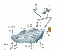 LED front lamp module RIGHT headlight Seat CUPRA 5FJ941476 new oe