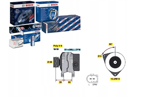 BOSCH 0 986 044 330 ALTERNATOR Catalog number of the part 0 986 044 330
