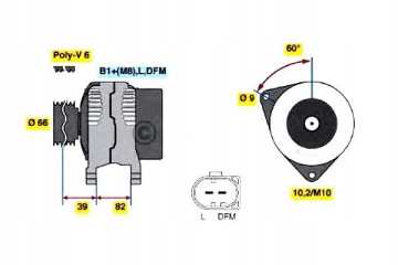 Alternador Bosch 0 986 044 330