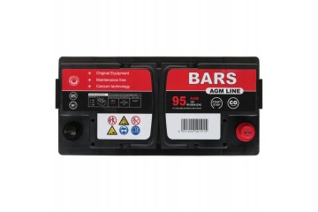 Battery Bars AGM LINE 12V 95Ah 850A L5 P Start Stop Catalog number of the part BM95M