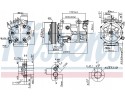 Compressor air conditioning NISSENS 890743 Part manufacturer Nissens
