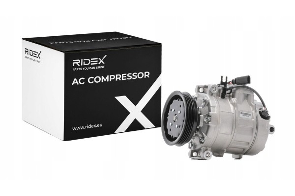 Air conditioning compressor RIDEX 447K0750 7SEU16C for AUDI A6 Sedan 4B2 C5 Catalog number of the part 447K0750