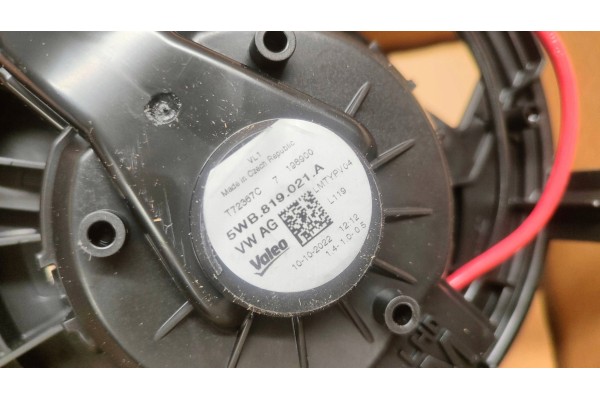 Blower fan AUDI VW 5WB819021A Catalog number of the part 5WB819021A