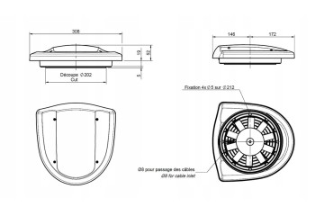 Roof fan A3003 24V white Part manufacturer Siroco