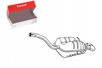 EXHAUST SILENCER REAR SKODA OCTAVIA II VW GOLF V JETTA III
