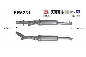 PARTICULATE FILTER FAP DPF FR5231 AS CITROEN Packaging status original