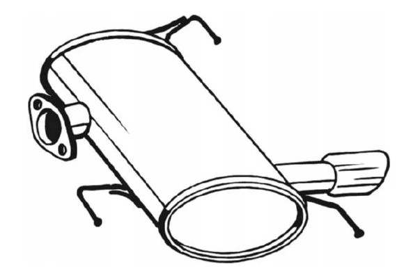 Bosal 247 009 End silencer Car type passenger cars
