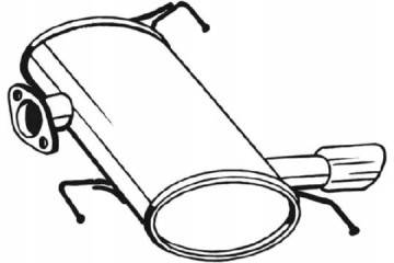 Bosal 247 009 End silencer Car type passenger cars