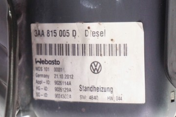 Calefactor de estacionamiento Webasto VW Passat B7 3AA815005D 9026129A