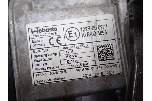 WEBASTO PARKING HEATER 7N0815065T SEAT ALHAMBRA II 7N 2 0 TDI CFG 14R Version European