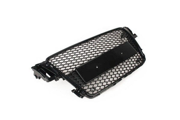 GRILL AUDI A5 8T 07 12 RS5 DESIGN HALOGEN GRILLE BLACK GLOSS Color black