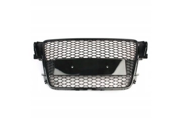 GRILL AUDI A5 8T 07 12 RS5 DESIGN HALOGEN GRILLE BLACK GLOSS Part manufacturer no brand