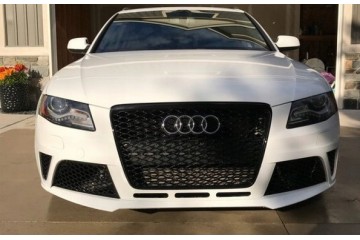 Rejilla Audi A5 S-line 8T 07-12 Diseño RS5 Halógeno Negro Brillante