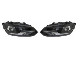 HEADLIGHTS LEFT RIGHT SET H7 H7 VOLKSWAGEN POLO 6R 08 09 04 14