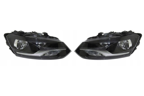 HEADLIGHTS LEFT RIGHT SET H7 H7 VOLKSWAGEN POLO 6R 08 09 04 14